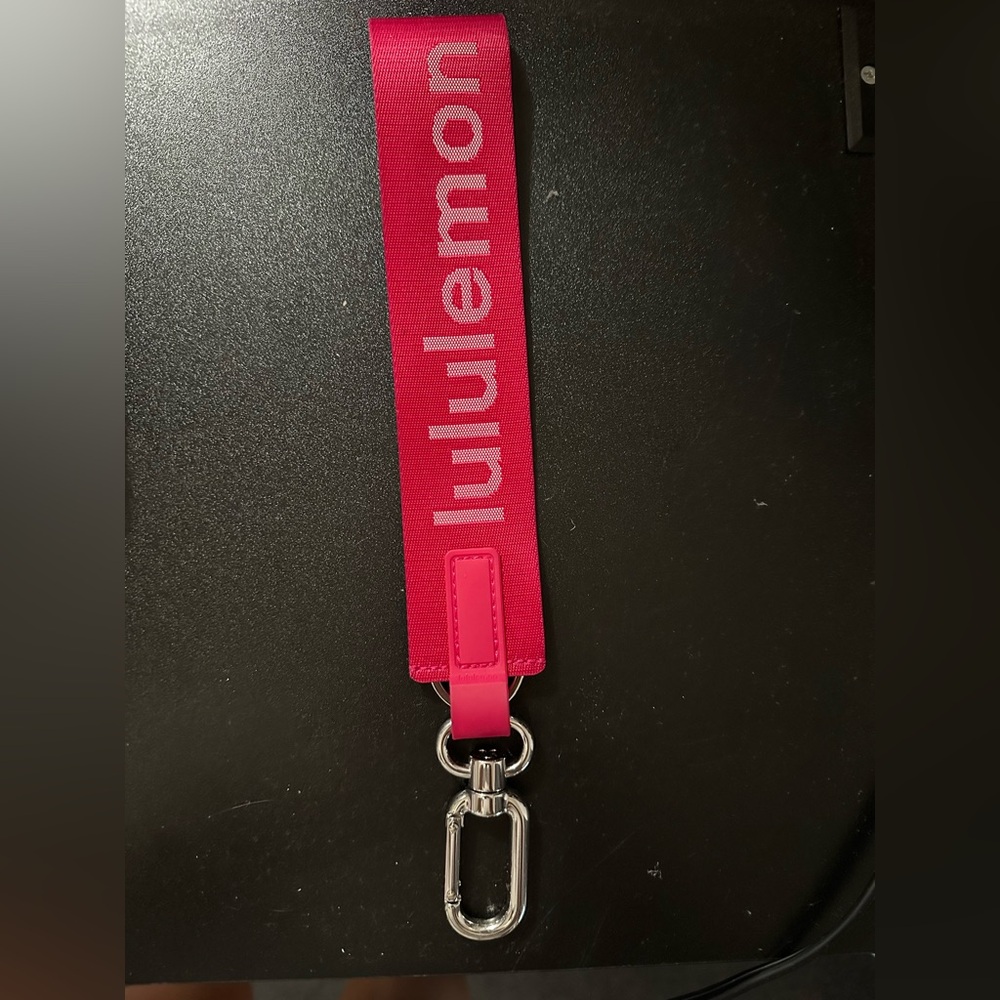 Lululemon Pink Keychain Lanyard